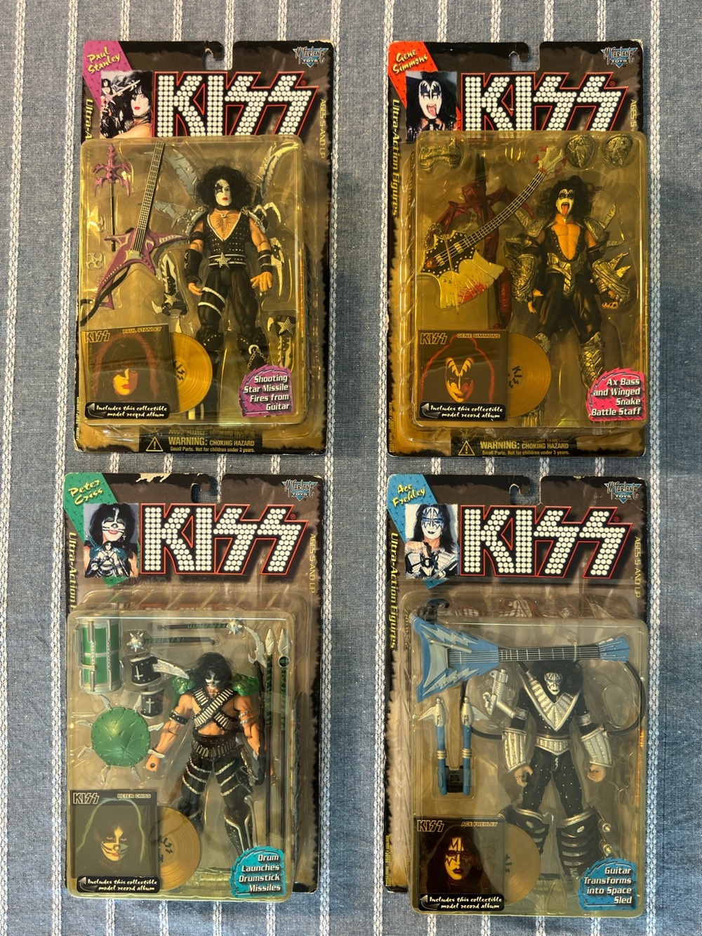 1997 Kiss Action Figure with Gold Record 4-Pack Never Opened